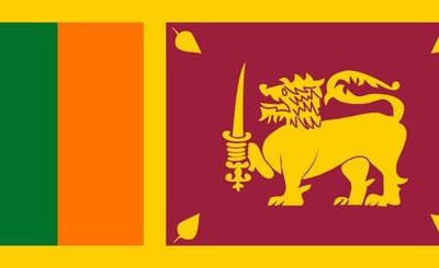 Die Flagge von Sri Lanka trägt alte Symbole des Landes