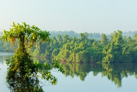 Morgenstimmung auf dem Fluss Deduwwa